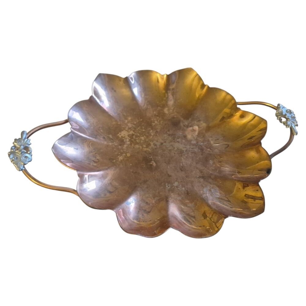 Flemish Copper Scalloped Dish